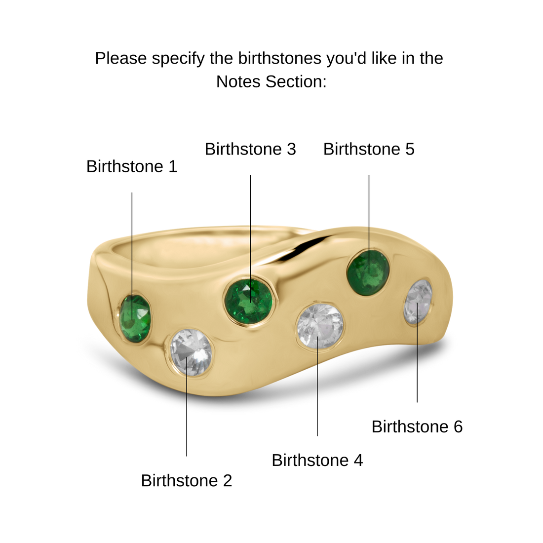 6 birthstone ring, 5 birthstone ring, birthstone ring gold, birthstone halo ring, yellow gold birthstone ring, may birthstone ring