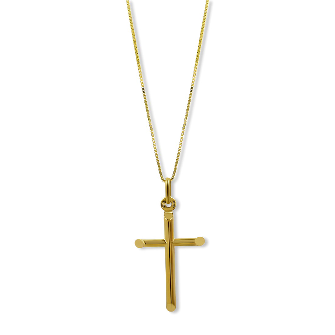 Large Cross Pendant | 10k Gold | 16–22"