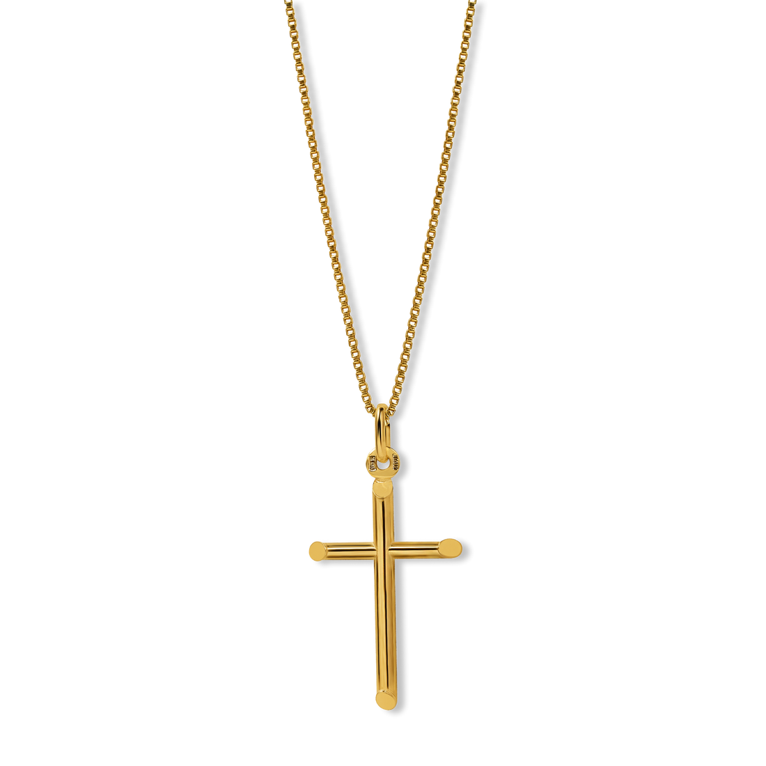 Large Cross Pendant | 10k Gold | 16–22"