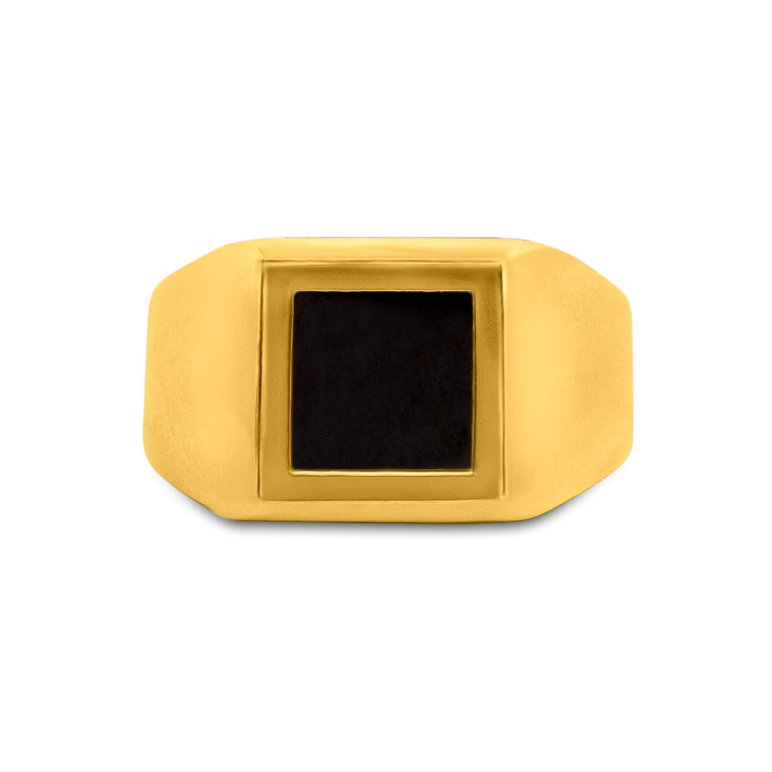 men’s gold onyx ring