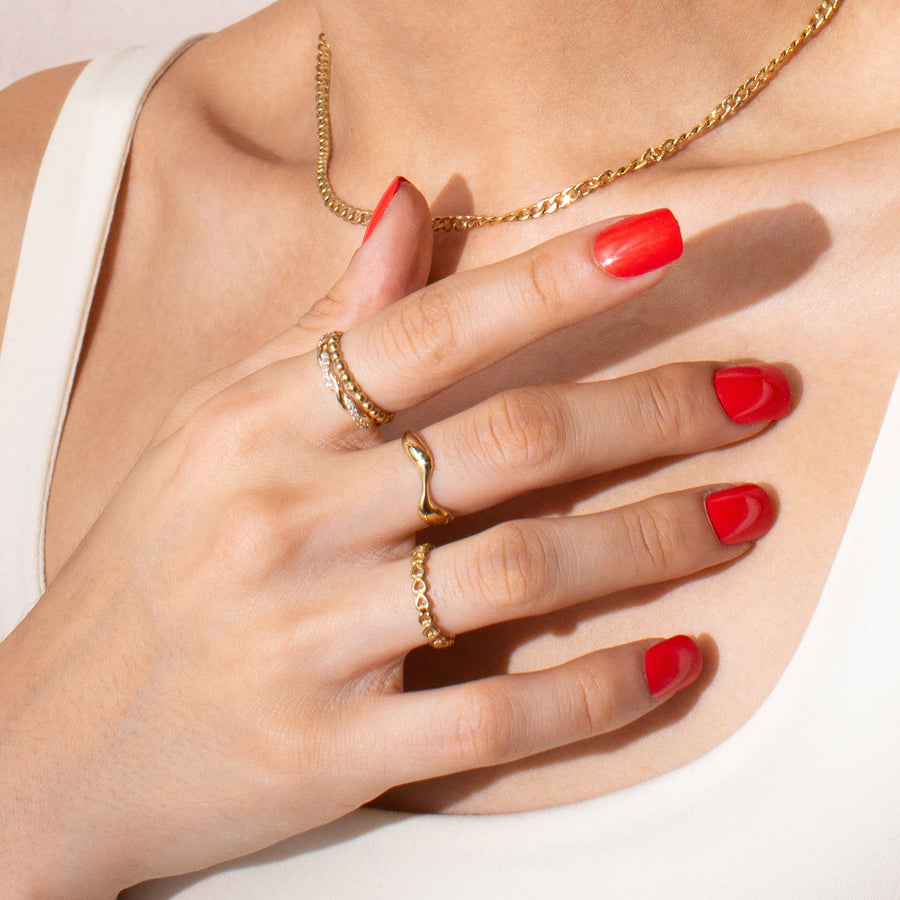 Bead Stacker Ring | 10k Yellow/White/Rose Gold, Silver