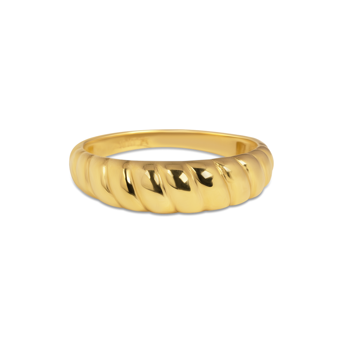 Croissant Dome Ring | 10k Gold