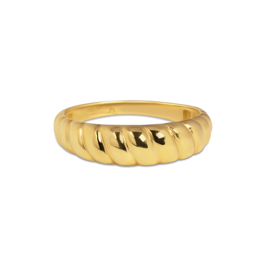 Croissant Dome Ring | 10k Gold