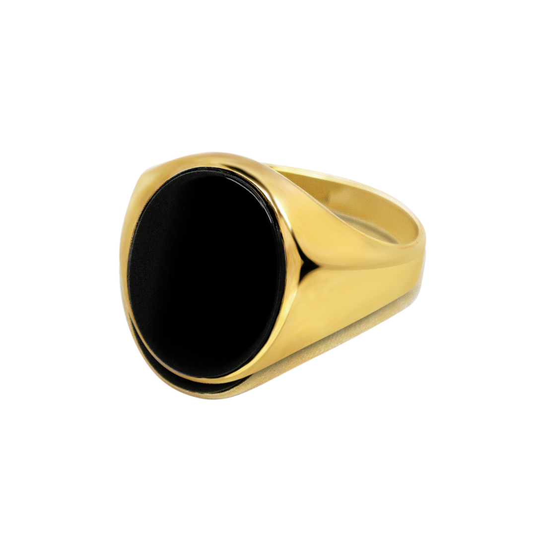 men’s gold onyx ring