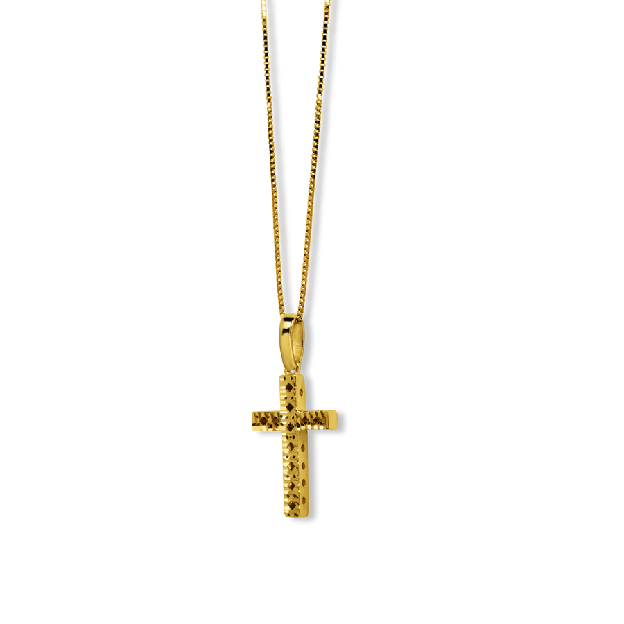 Diamond-Cut Cross | 10k Gold | 16–22"