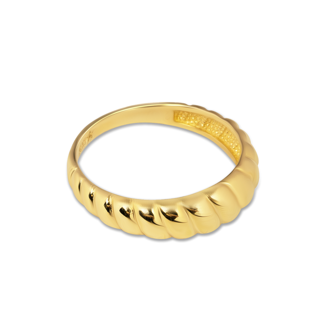 Croissant Dome Ring | 10k Gold