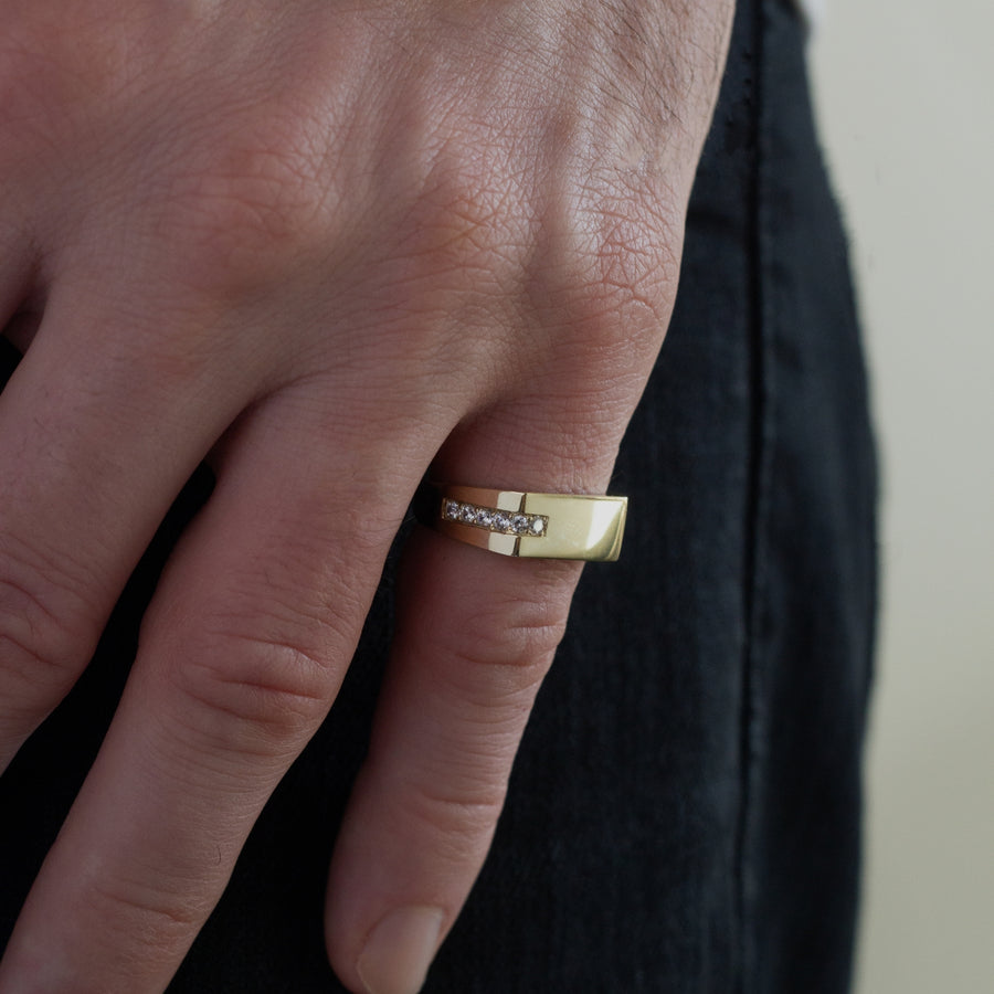 rectangle signet ring