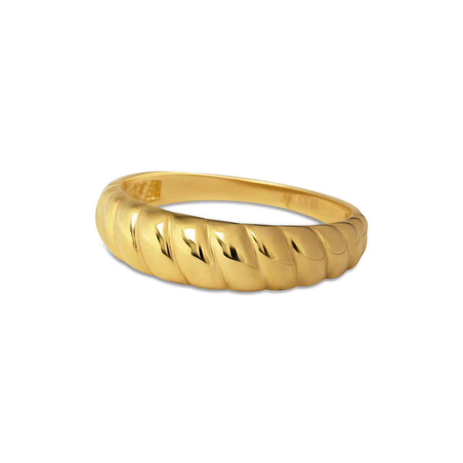 Croissant Dome Ring | 10k Gold