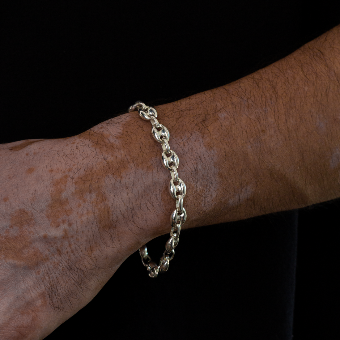 chunky sterling silver bracelet