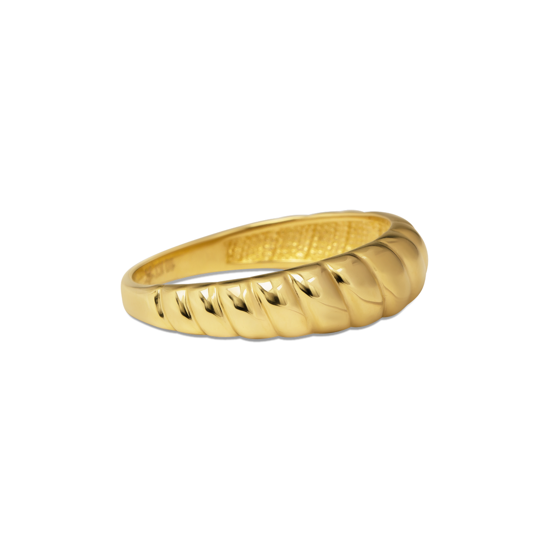 Croissant Dome Ring | 10k Gold