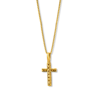 gold chain with cross canada, gold cross canada, gold diamond cut cross