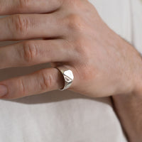 Square Signet Ring | 10k Yellow/White/Rose Gold