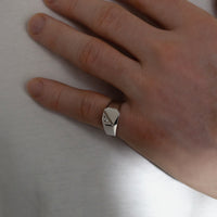 Square Signet Ring | 10k Yellow/White/Rose Gold