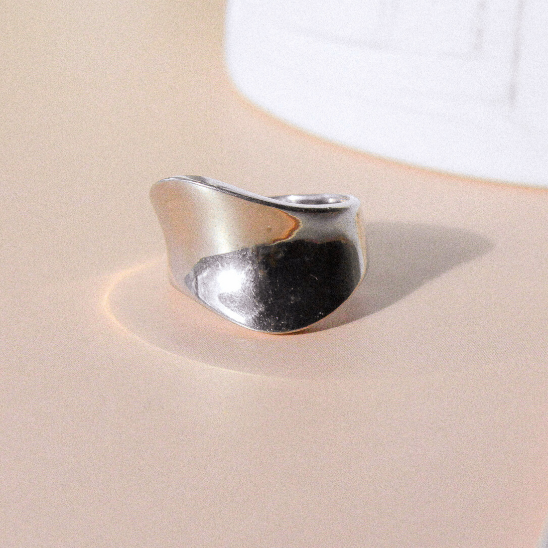 Chunky Wave Ring | 10k Yellow/White/Rose Gold, Silver