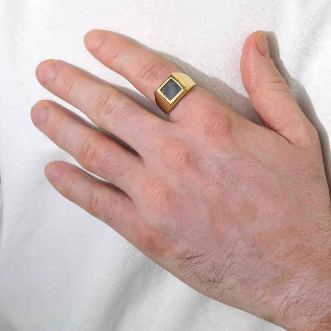 Bold Onyx Ring | 10k Gold