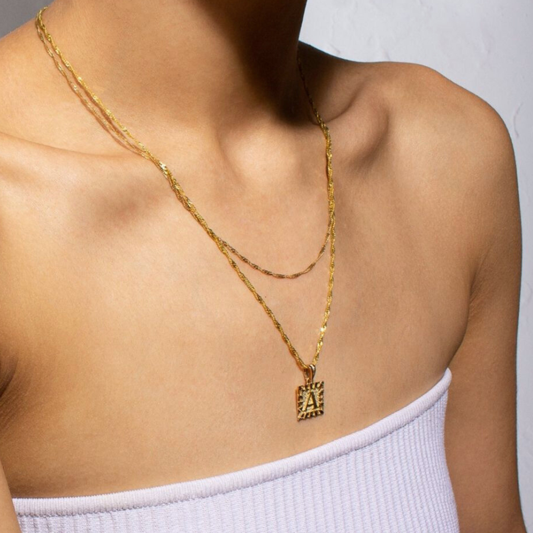 womens singapore chain, gold singapore chain