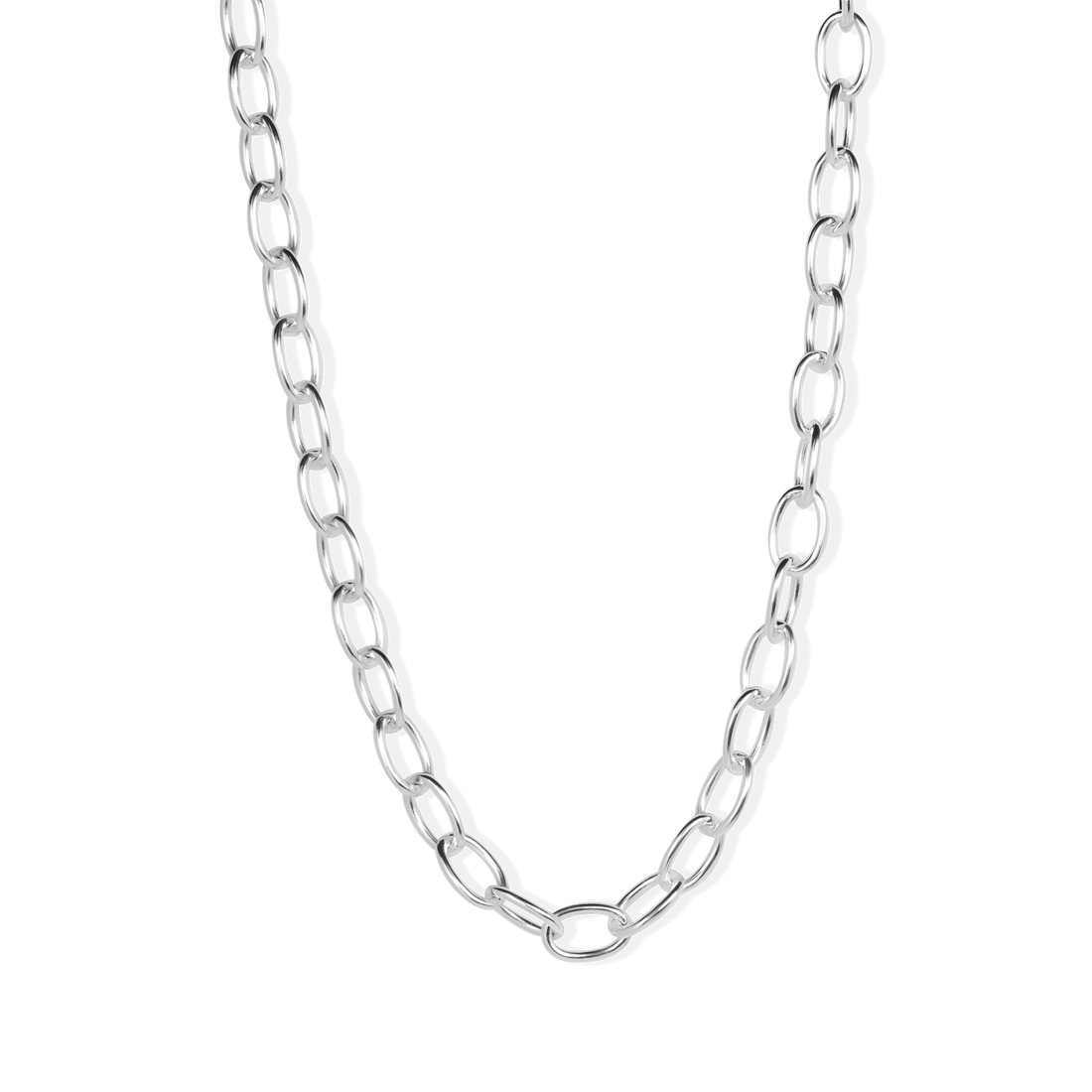 chunky silver chain, chunky silver necklace