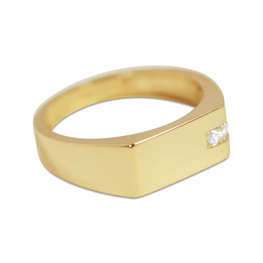 Geo Signet Diamond minsai