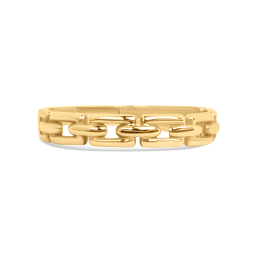 Narrow Chain Link Band | 10k Gold