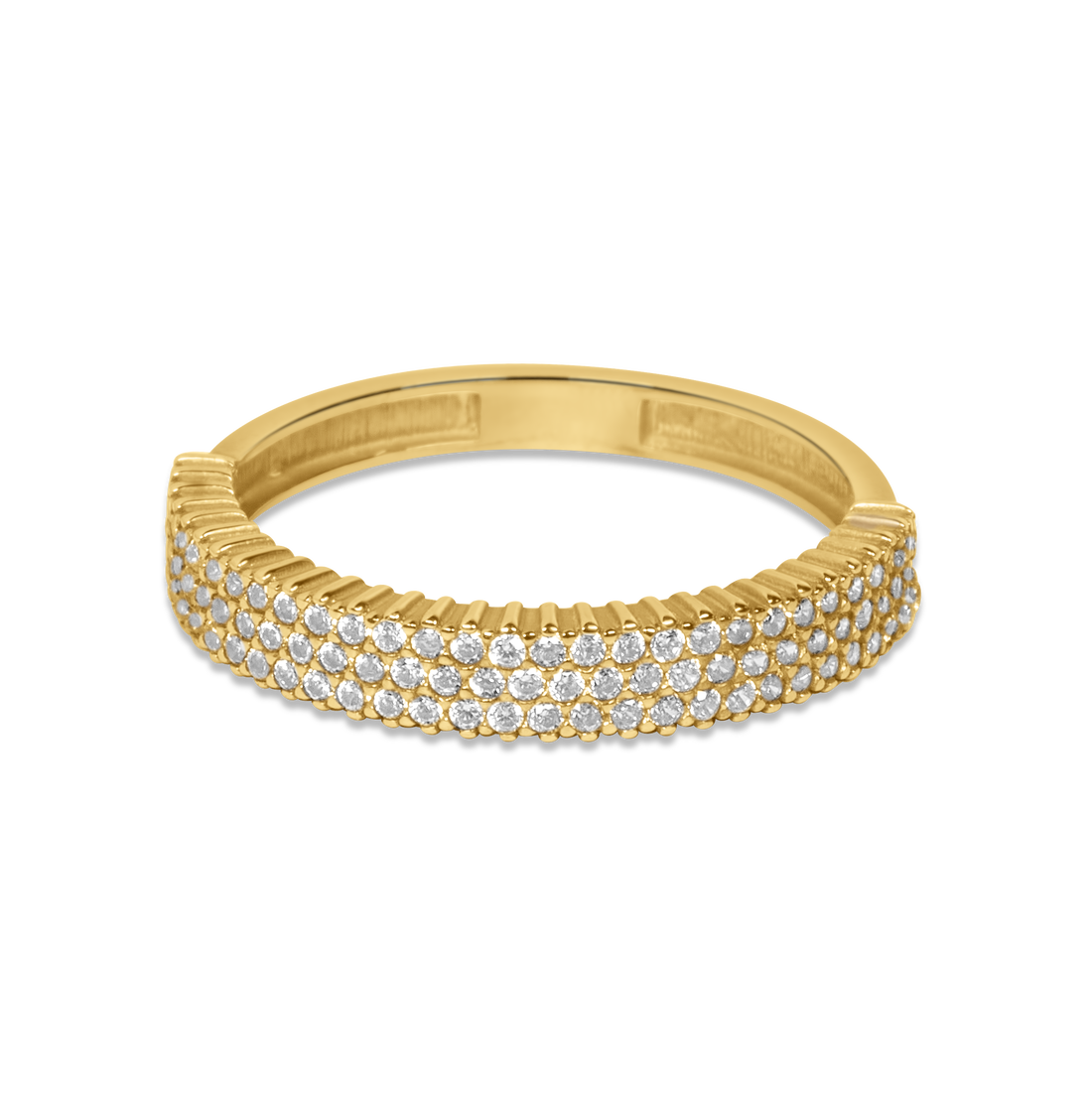 Pave CZ Ring | 10k Gold