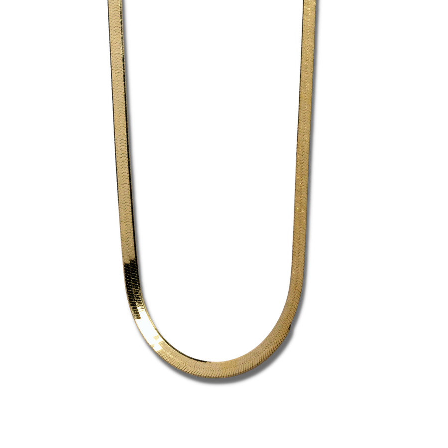 thin herringbone chain gold, mejuri serpentine chain, herringbone chain yellow gold, gold herringbone