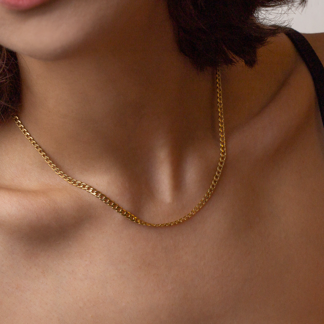 Basic Curb Chain | 10k Gold | 3.2mm | 16-24”