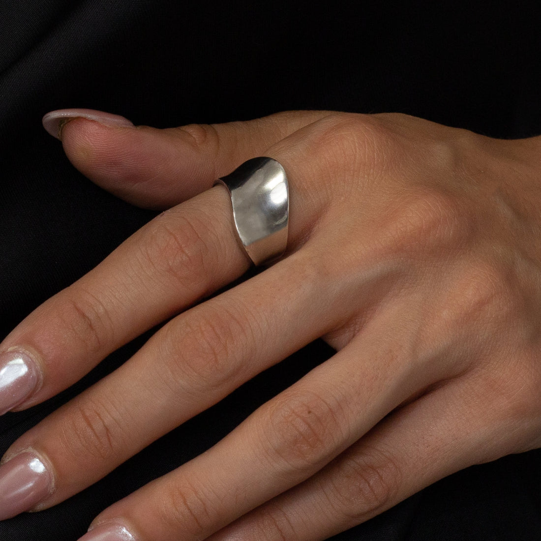 Chunky Wave Ring | 10k Yellow/White/Rose Gold, Silver