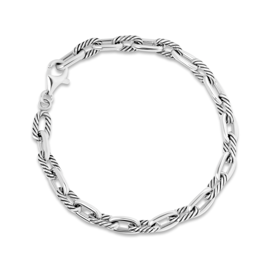 Chunky Women's Bracelet | Silver | 7.5"