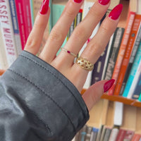 Nugget Ring | 10k Yellow/White/Rose Gold