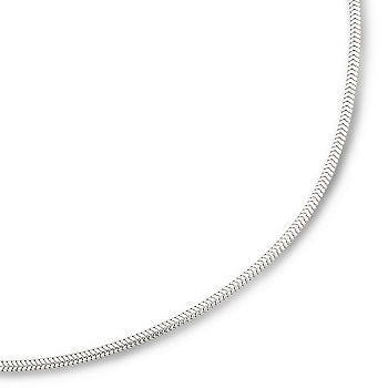 Short Snake Chain | Silver | 1-2.4mm | 16"