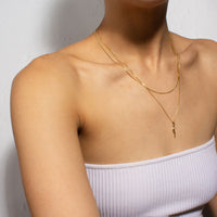 10k Lucky Horn Pendant, Solid Gold Italy pendant toronto, jewelry made in toronto