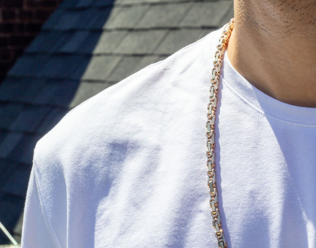 Rose Gold Byzantine Chain Real Gold Chains Canada – Jewellery