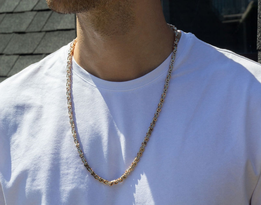 rose gold byzantine chain, rose gold byzantine chain 20 inches canada, 