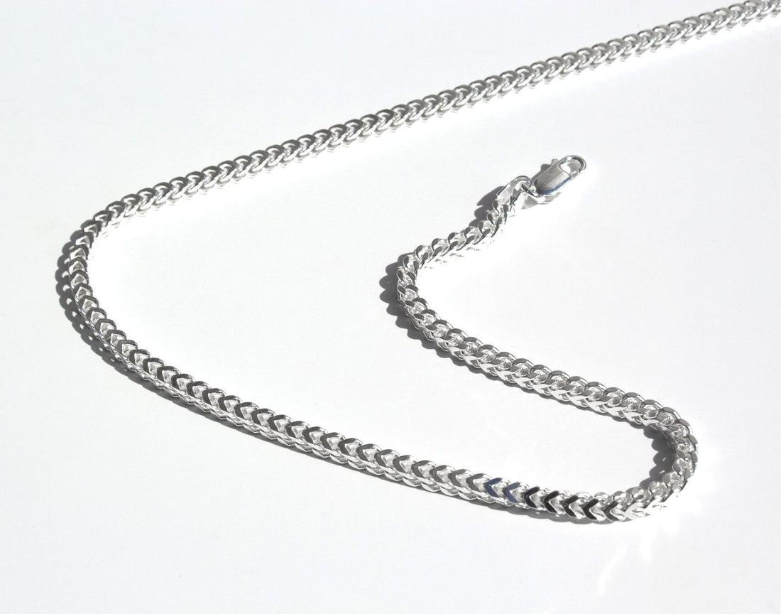 silver franco chain 20 inches, silver franco chain 18 inch