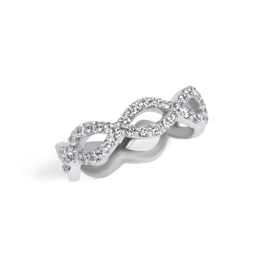 Braided Diamond Ring | 0.60 CT | 14k Yellow/White/Rose Gold