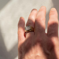 mens 10k rose gold diamond ring, chunky 10k rose gold diamond ring for men canada