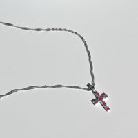 silver cross ruby toronto, cross pendant canada, sterling silver cross necklace canada