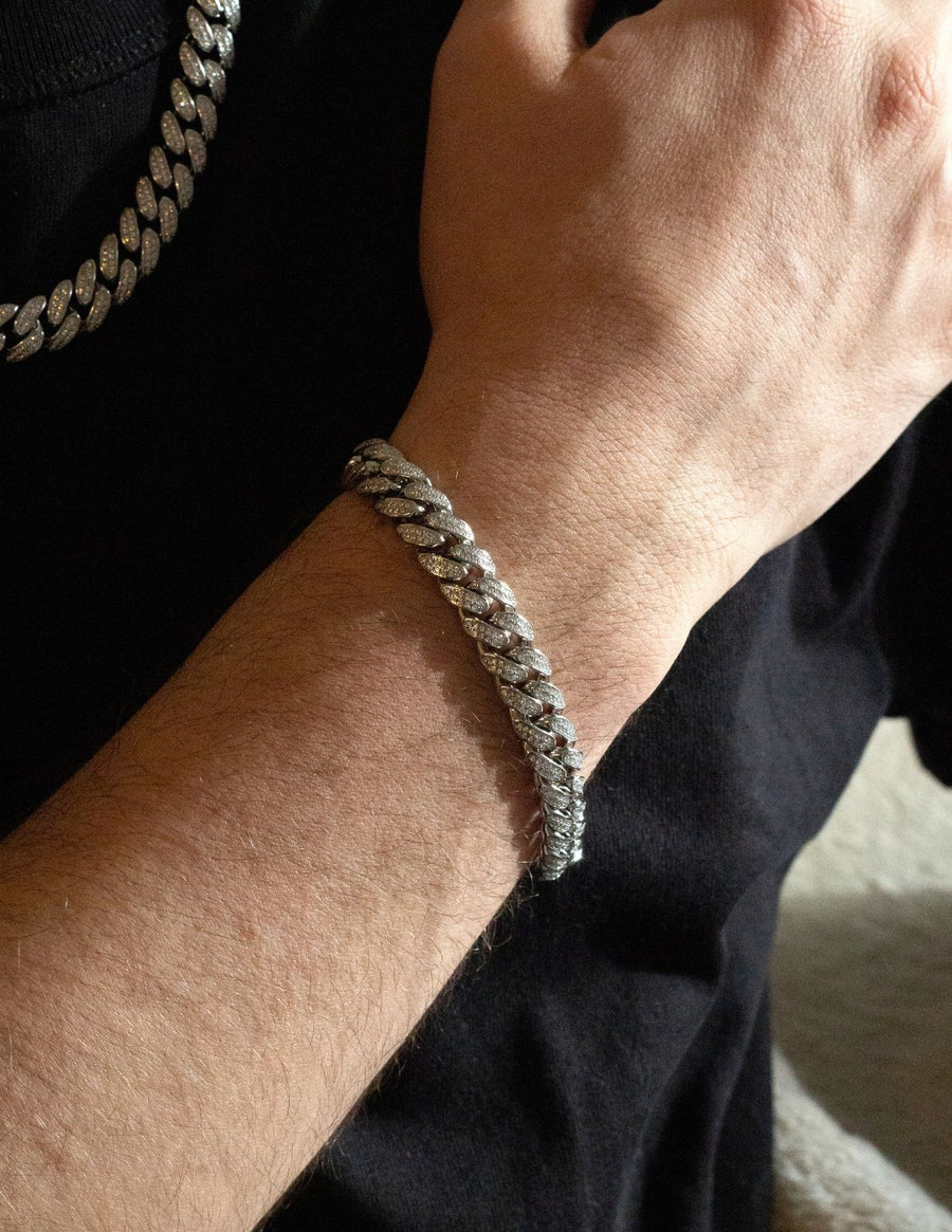 10mm silver cuban bracelet canada