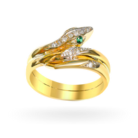rose gold snake ring, snake ring gold, snake ring gold 14k, no tarnish gold snake ring, chunky gold snake ring