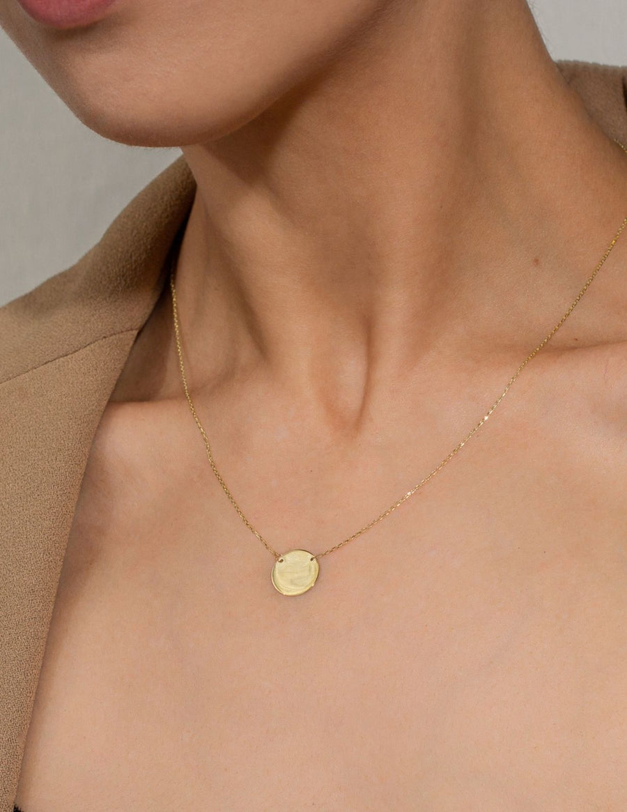 layered gold coin necklace toronto, signature necklace gold canada