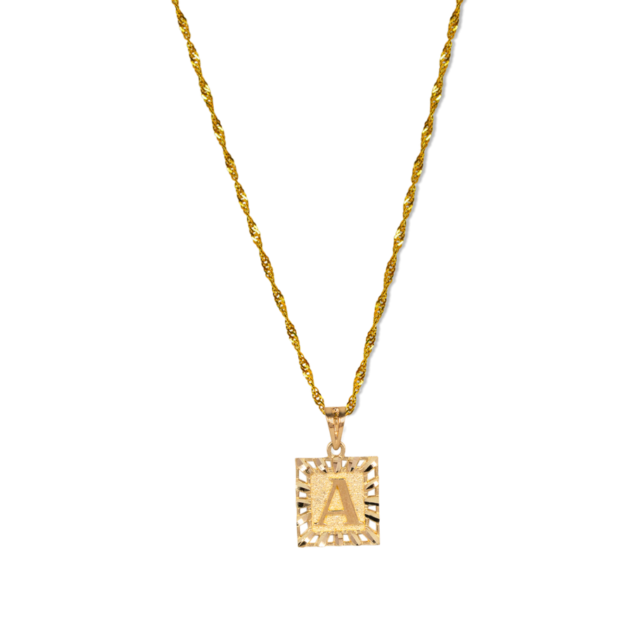 Initial Pendant | 10k Gold | 16–22"