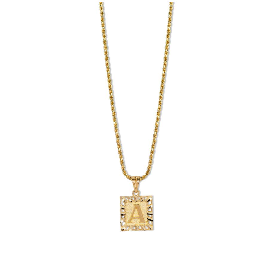 Initial Pendant | 10k Gold | 16–22"