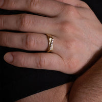 mens 10k gold diamond ring, chunky 10k rose gold diamond ring for men canada