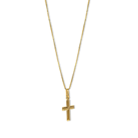 Basic Cross Pendant | 10k Gold | 16–22"