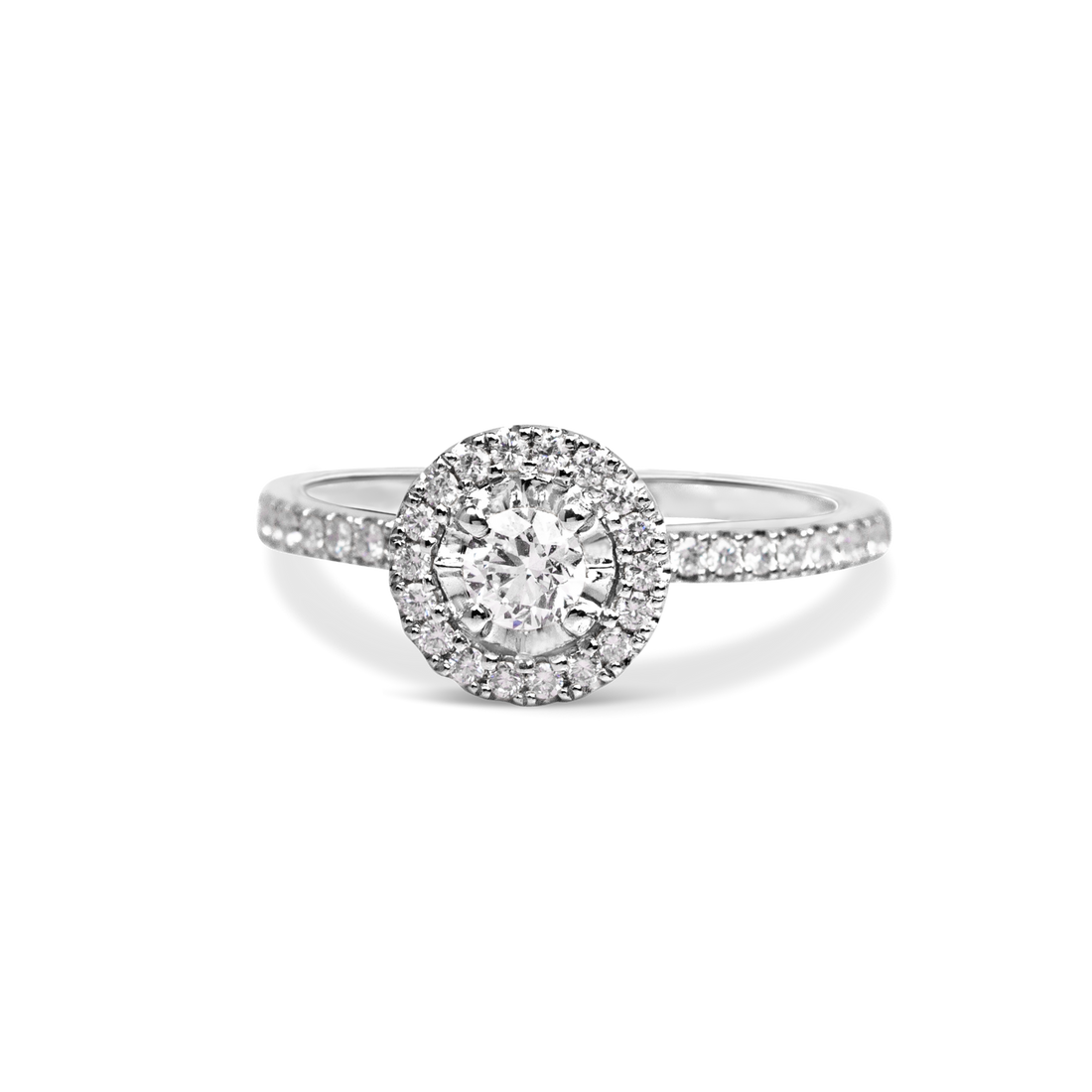 gold diamond engagement ring, halo engagement rings canada 