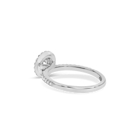 Halo Engagement Ring | 0.52 CT | 14k Yellow/White/Rose Gold