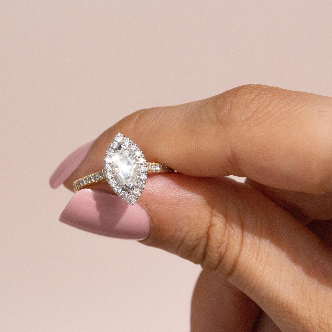 marquise ring with halo