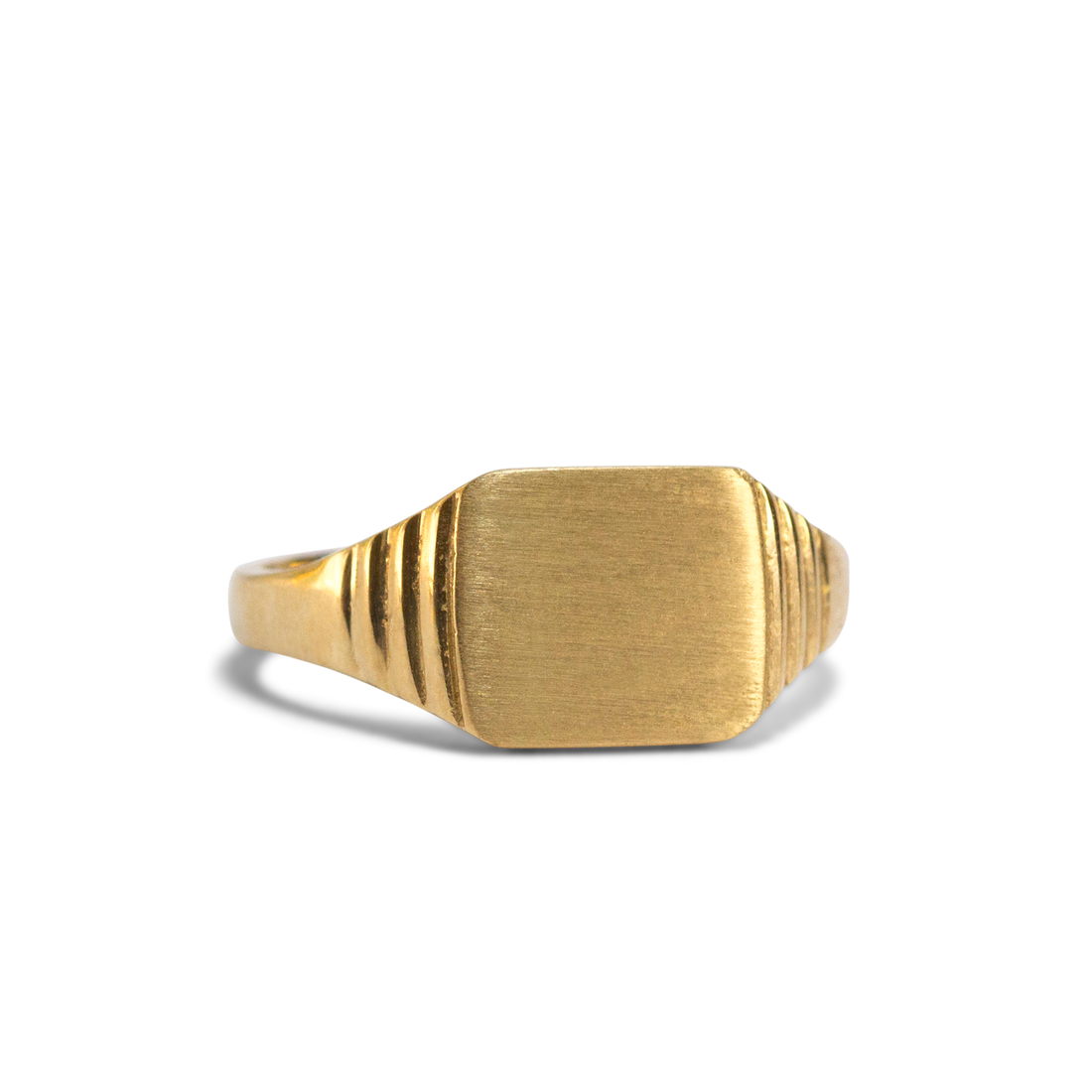 Men's Signet Ring | 10k-14k Yellow/White/Rose Gold