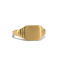 Men's Signet Ring | 10k-14k Yellow/White/Rose Gold
