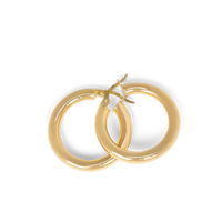 Thick Tube Hoops | 10k Gold | 22-28mm